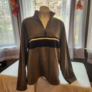 B1G1! Old Navy grey / white / blue 1/4 Zip Fleece